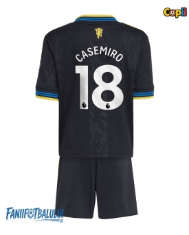 Manchester United Casemiro #18 Echipament de Fotbal Replică 2025-26 Copii Treilea (+ Șorturi)